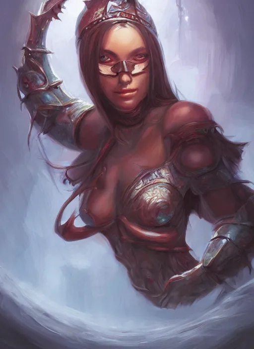 Image similar to fantasy painting of a beholder, portrait, oil painting, artgerm, dnd, rpg