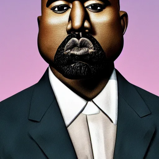 Image similar to Kanye West as a muppet, ultra realism