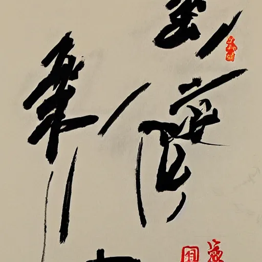 Prompt: devil never cry by qi baishi