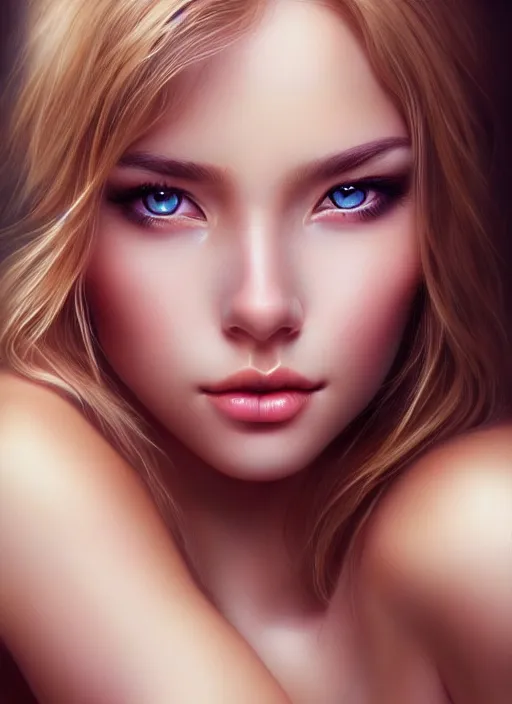 Image similar to a gorgeous female photo, professionally retouched, soft lighting, half body shot, realistic, smooth face, perfect eyes, symmetrical, wide angle, sharp focus on eyes, 8 k high definition, insanely detailed, intricate, elegant, art by artgerm, snow