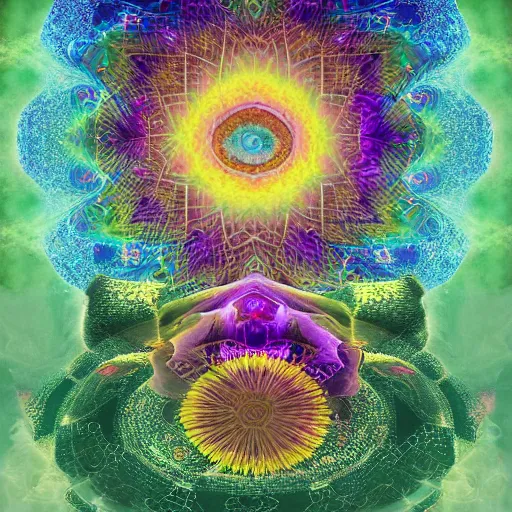 Image similar to pantheism digital art