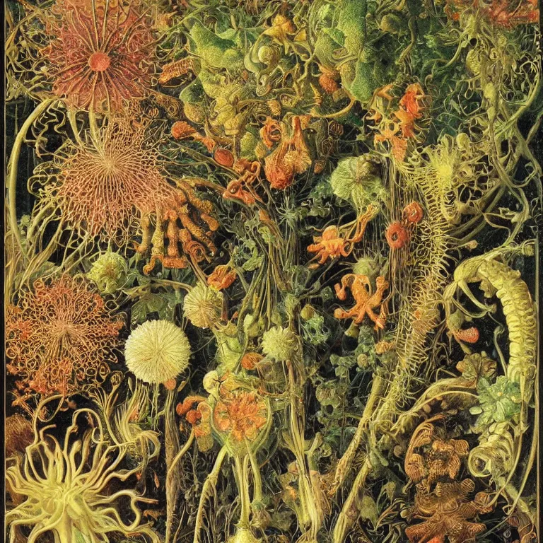 Prompt: complex plant seed, ernst haeckel and norman rockwell, exquisite lighting, clear focus, very coherent, very detailed