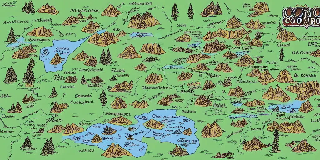 Image similar to DnD Map of Colorado.