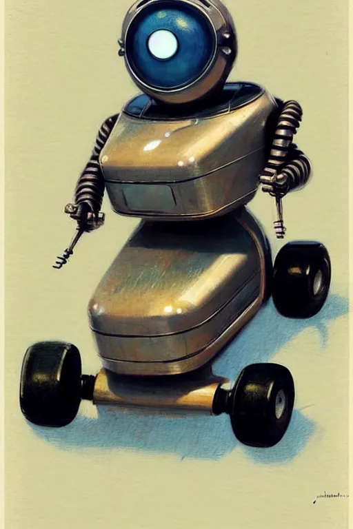 Image similar to ( ( ( ( ( 1 9 5 0 s retro future android robot gokart. muted colors., ) ) ) ) ) by jean - baptiste monge,!!!!!!!!!!!!!!!!!!!!!!!!!