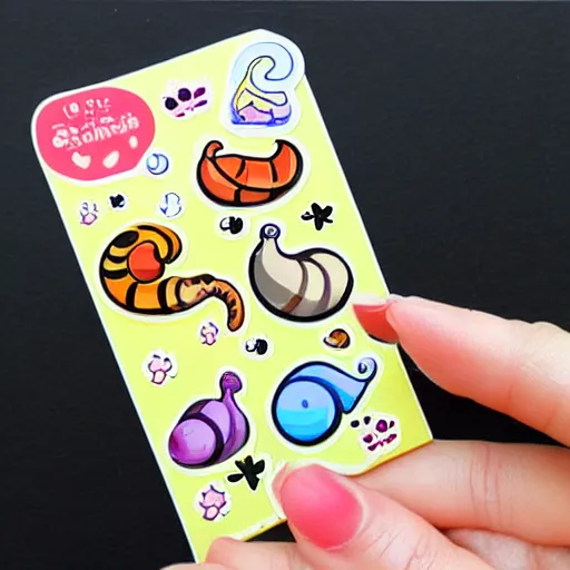 Image similar to snail animal toy illustration sticker, cute, cartoon, kids