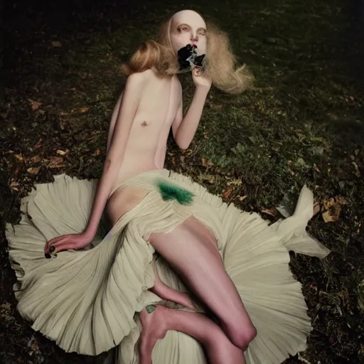 Prompt: fashion photograph by Tim Walker, shot on phase one camera, 8K