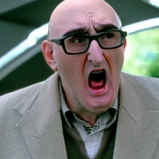 Image similar to angry uncle junior soprano screaming