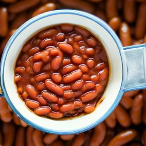 Image similar to a can of baked beans. a man of baked means. a fan of baked beans.