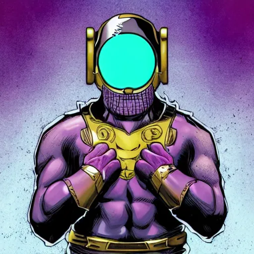 Prompt: Thanos with the infinity gauntlet