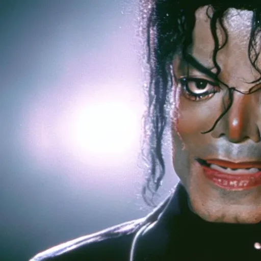 Image similar to still of michael jackson in a horror movie, 4 k, 8 k