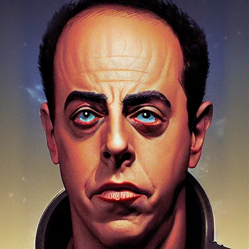 Image similar to doom 2 jerry seinfeld, by greg rutkowski