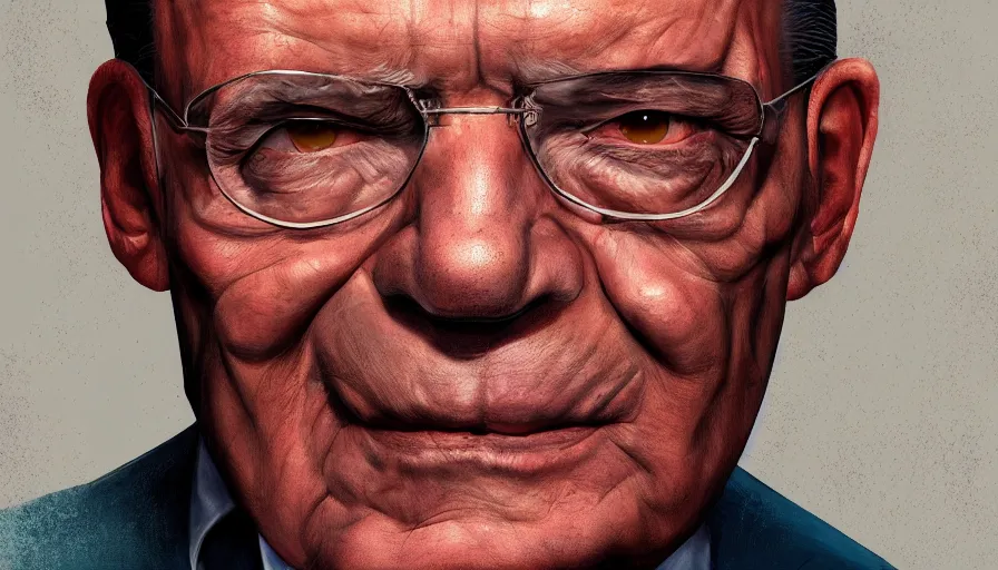 Image similar to Digital painting of Jacques Chirac, hyperdetailed, artstation, cgsociety, 8k