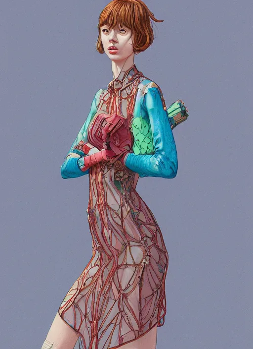 Prompt: girl with transparent dress :: by Martine Johanna and Simon Stålenhag and Chie Yoshii and wlop and Guillermo del toro :: ornate, dynamic, particulate, rich colors, elegant, centered, artstation, smooth, sharp focus, octane render, 3d