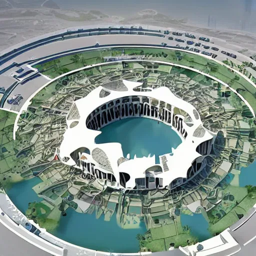 Image similar to amazing architectural diagram of the Whiz Bajra - the largest freestanding prison in Dubai