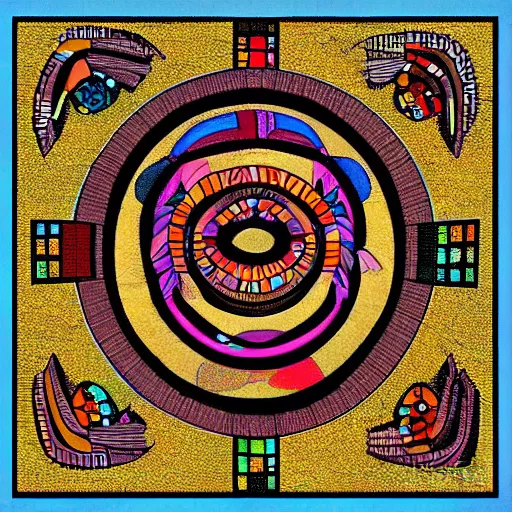 Prompt: hopi gupta tessalation, digital art