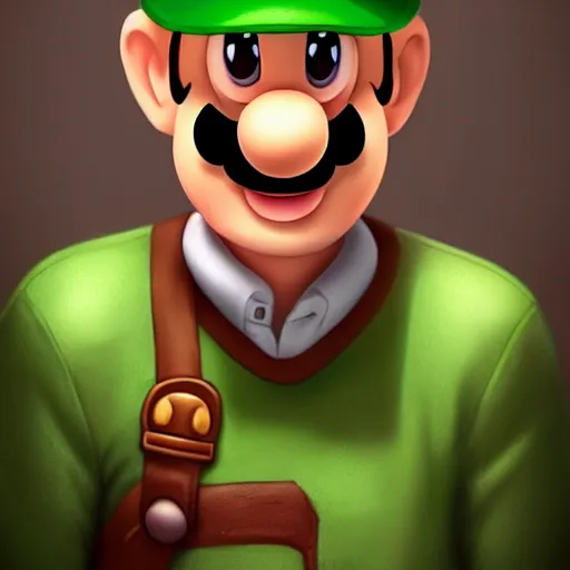 luigi from super mario as realistic human character | Stable Diffusion ...