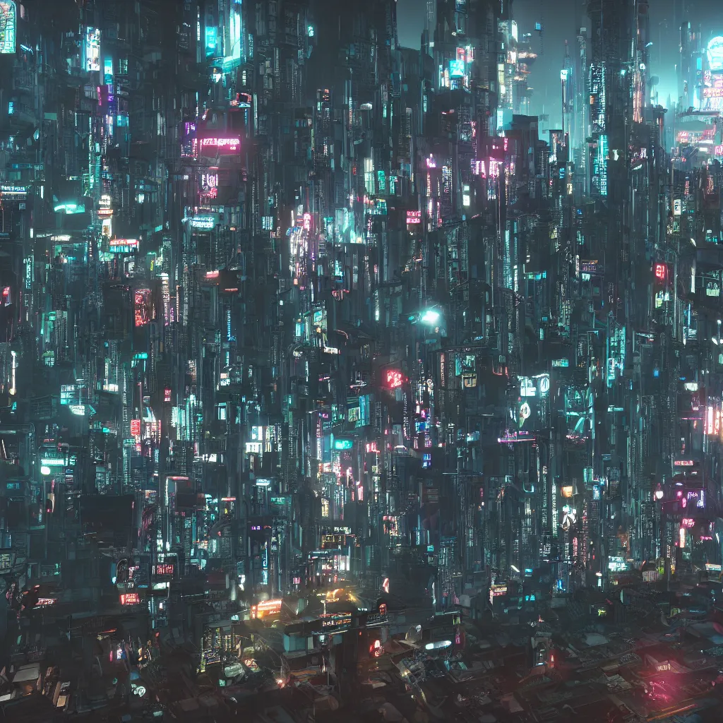 Image similar to cyberpunk city, octane render, volumetric light, realistic, hdr, cinematic