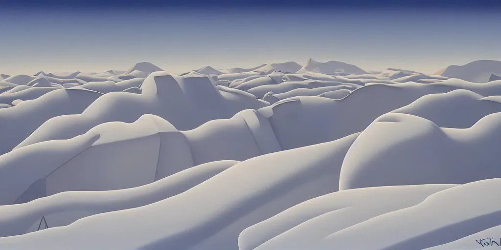 Image similar to nunavut landscape in winter by kenton nelson