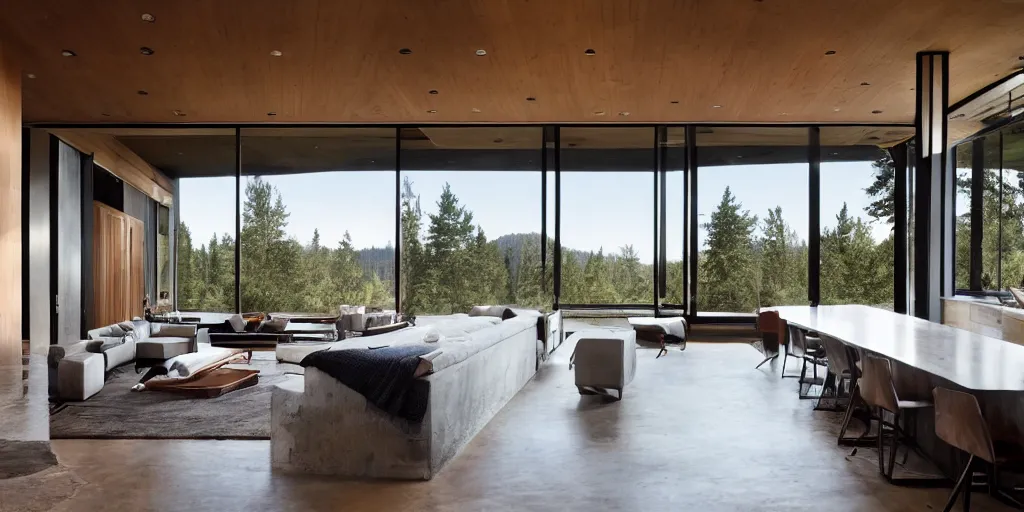 Image similar to large residence designed by tom kundig