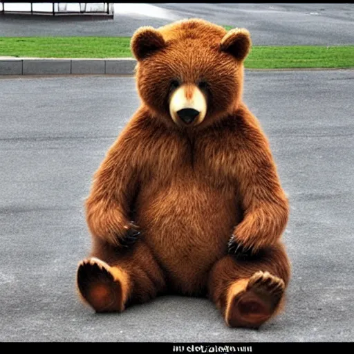 Image similar to depressed bear