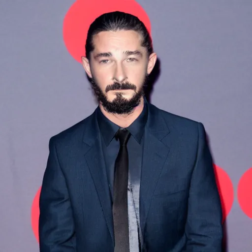 Prompt: Photo of Shia Lebeouf standing on a cloud.