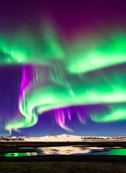 Image similar to northern lights in the night sky over iceland