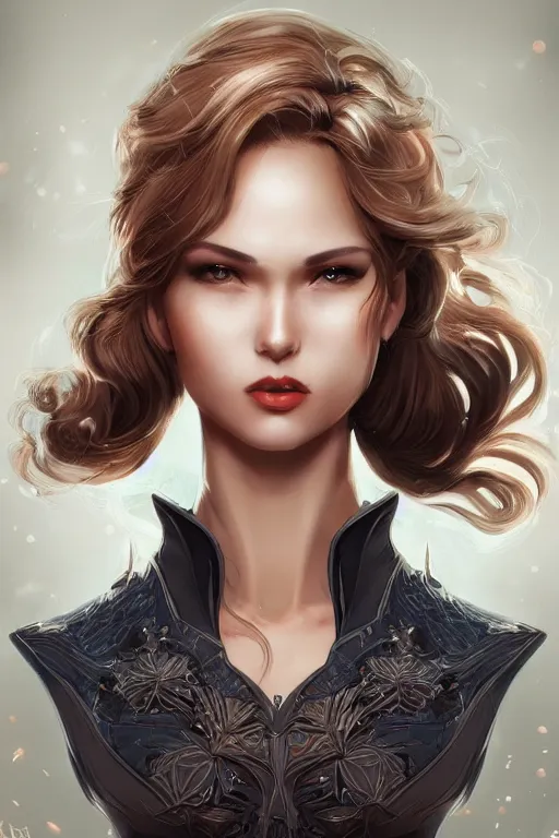 Image similar to three quarters portrait pose of a beautiful woman,super heroine costume,super powers, fantasy, intricate, elegant, highly detailed, digital painting, artstation, concept art,shining, sharp focus, illustration, art by Stanley Lau