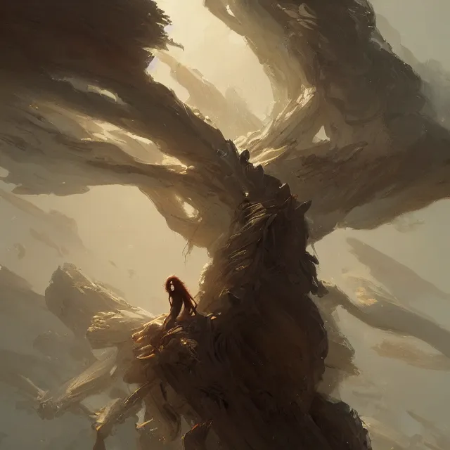 Image similar to a painting of the gifted of the wind by greg rutkowski, dark fantasy art, high detail, trending on artstation