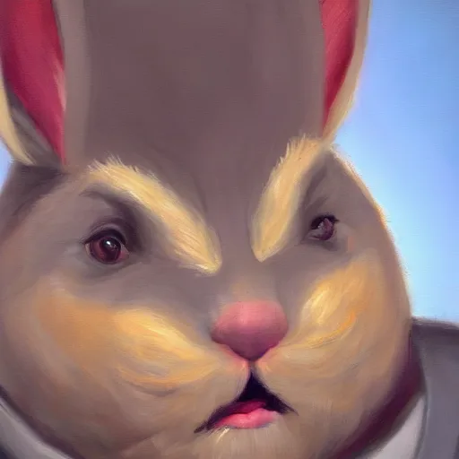 hyperrealistic studio portrait of Big Chungus as a CEO | Stable ...