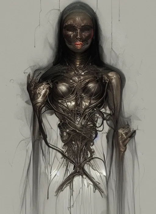 Image similar to opaque one, physically accurate, moody dynamic lighting, very very intricate, very very elegant, highly detailed, digital painting, artstation, HR GIGER, Hieronymus Bosch, Francis Bacon, concept art, smooth, very beautiful, sharp focus, illustration, art by artgerm and greg rutkowski and alphonse mucha