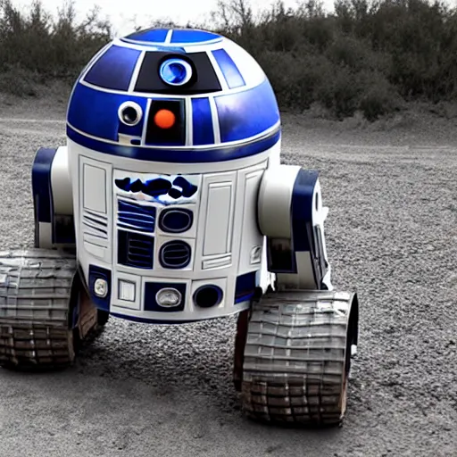 Image similar to Off road vehicle inspired by r2d2