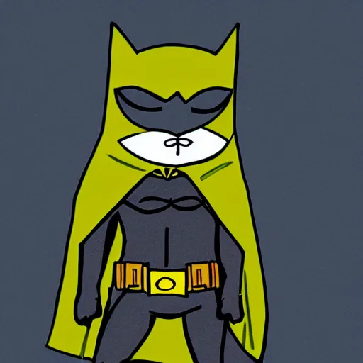 Prompt: Batman but he is a cat wearing a kilt