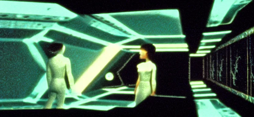 Prompt: film still from 2 0 0 1 : a space odyssey ( 1 9 6 8 ) in the style of cronenberg
