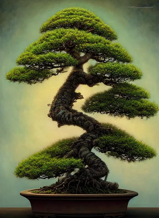 Prompt: a bonsai made of mercury, intricate, rim light, vibrant colors, extremly detailed digital painting, by tomasz alen kopera, james jean and fenghua zhong, highly detailed, art, cinematic lighting, very coherent, hyper realism, high detail, 8 k