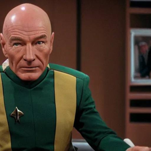 Image similar to bryan cranston as captain picard in star trek the next generation