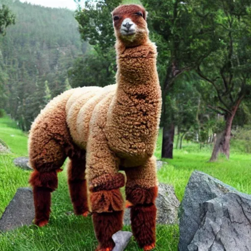 Prompt: earth alpaca the almighty