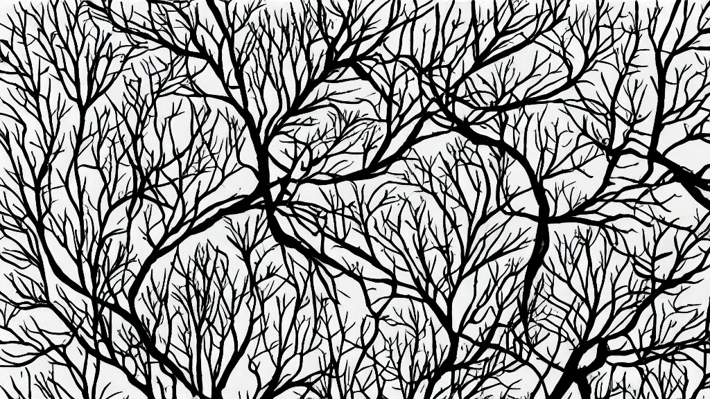 Image similar to line drawing logical inky twig