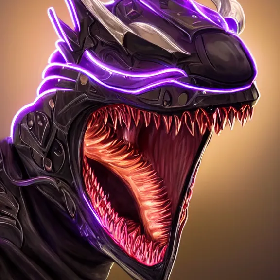 Prompt: close up mawshot of a cute elegant beautiful stunning anthropomorphic female robot dragon, with sleek silver metal armor, glowing OLED visor, facing the camera, the open maw being highly detailed and soft, with a gullet at the end, food pov, prey pov, about to be eaten, vore, digital art, pov furry art, anthro art, furry, warframe art, high quality, 3D realistic, dragon mawshot, maw art, macro art, micro art, dragon art, Furaffinity, Deviantart, Eka's Portal, G6