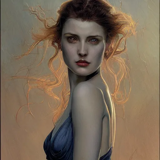 Prompt: a painting in the style of donato giancola, and in the style of charlie bowater, and in the style of charles dulac. smooth, sharp focus, semi - realism, symmetry.