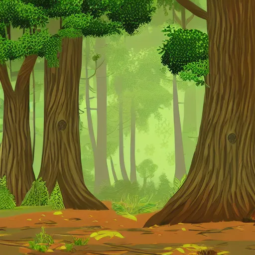 Image similar to a forest background for a point and click adventure game