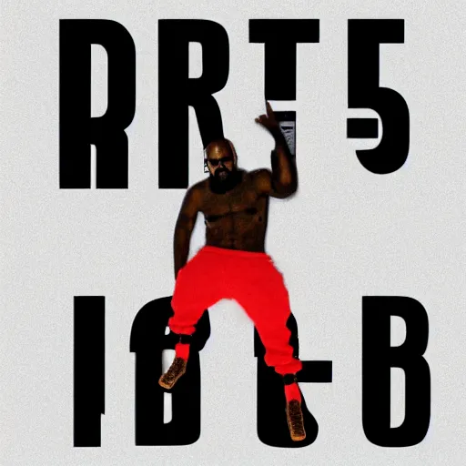 Prompt: if kanye west collaborated with death grips