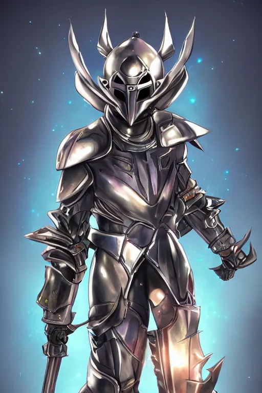 Image similar to helmet armor guardian destiny in witch queen illumination ray tracing hdr fanart arstation by sung choi robot ninja mask and eric pfeiffer and gabriel garza and casper konefal