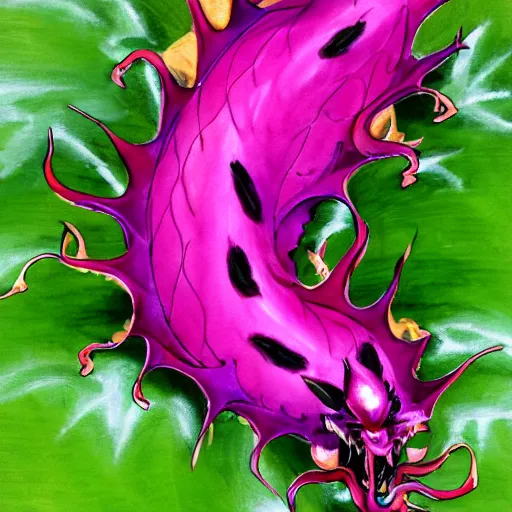 Image similar to chinese dragon, dragon fruit