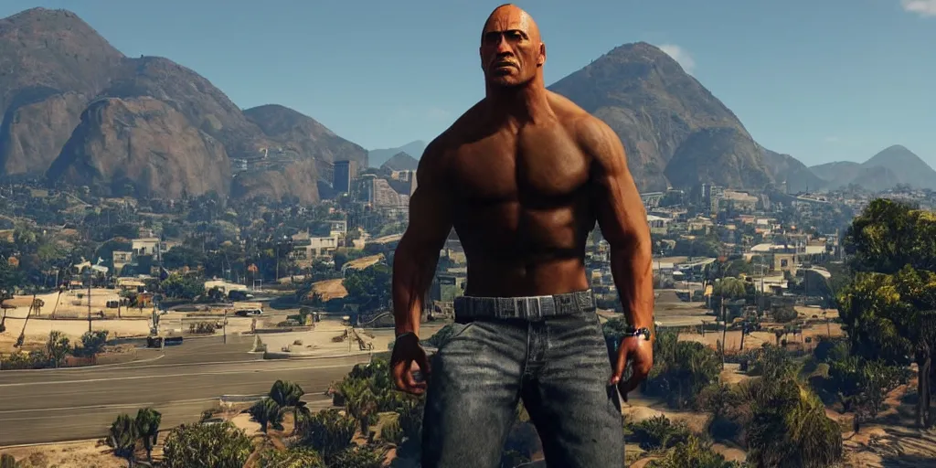 Image similar to the rock, gta 5 loading screen