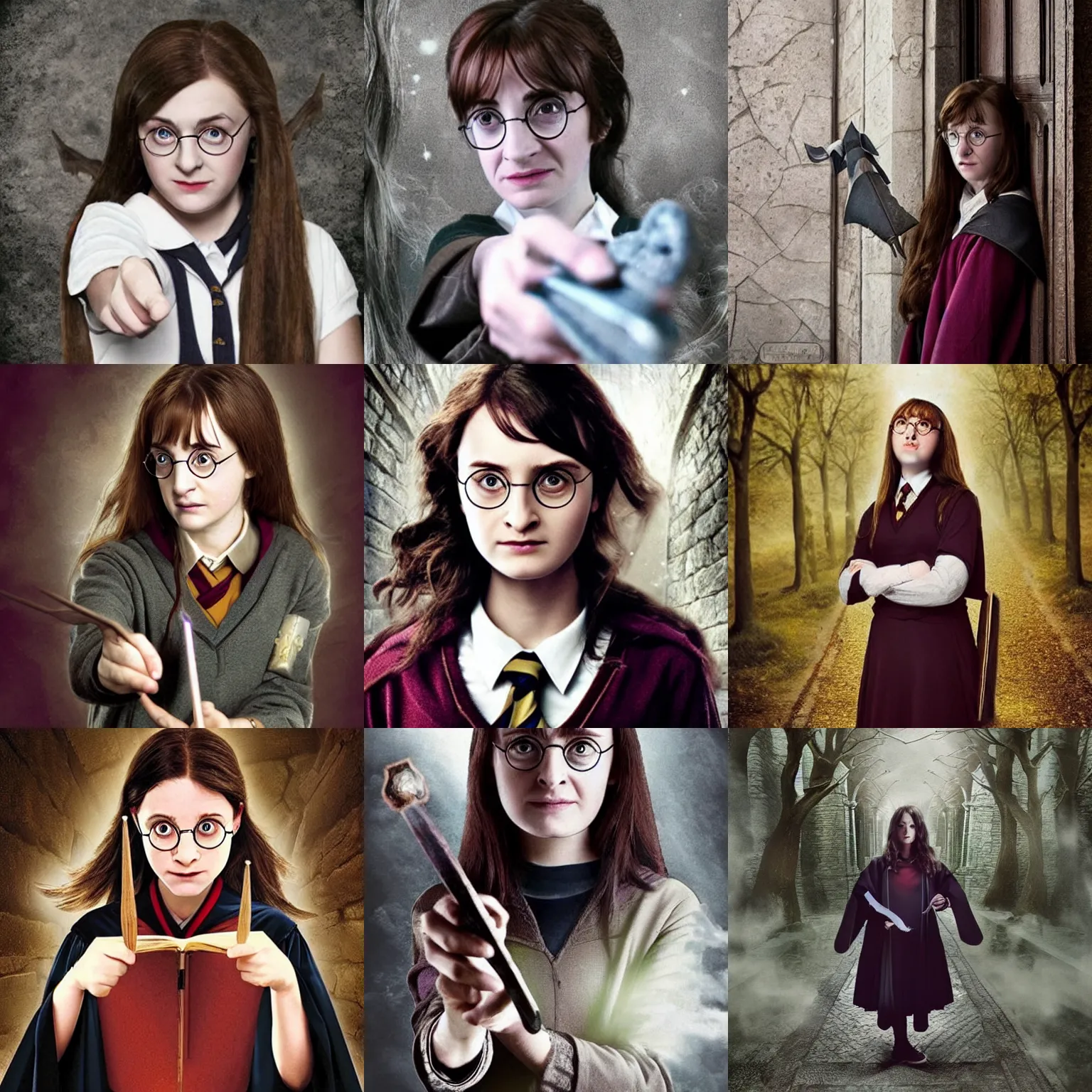 Prompt: female harry potter photograph