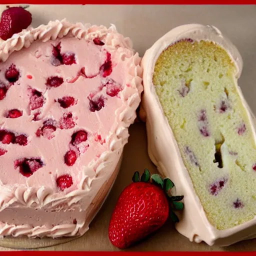 Image similar to strawberry cake dough ben and jerry's