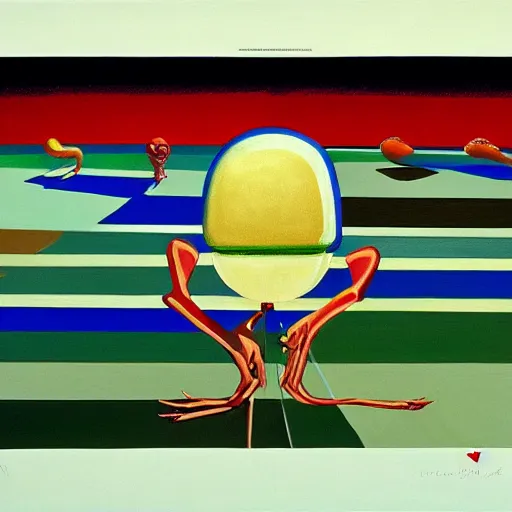 Image similar to alien by wayne thiebaud