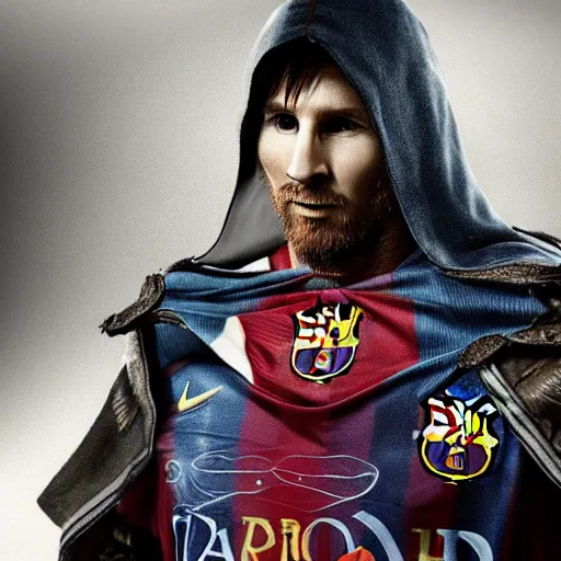 Prompt: lionel messi as ezio auditore