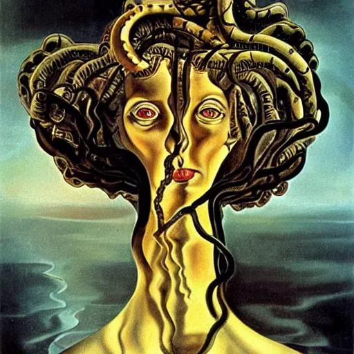 Prompt: Medusa by Salvador Dali