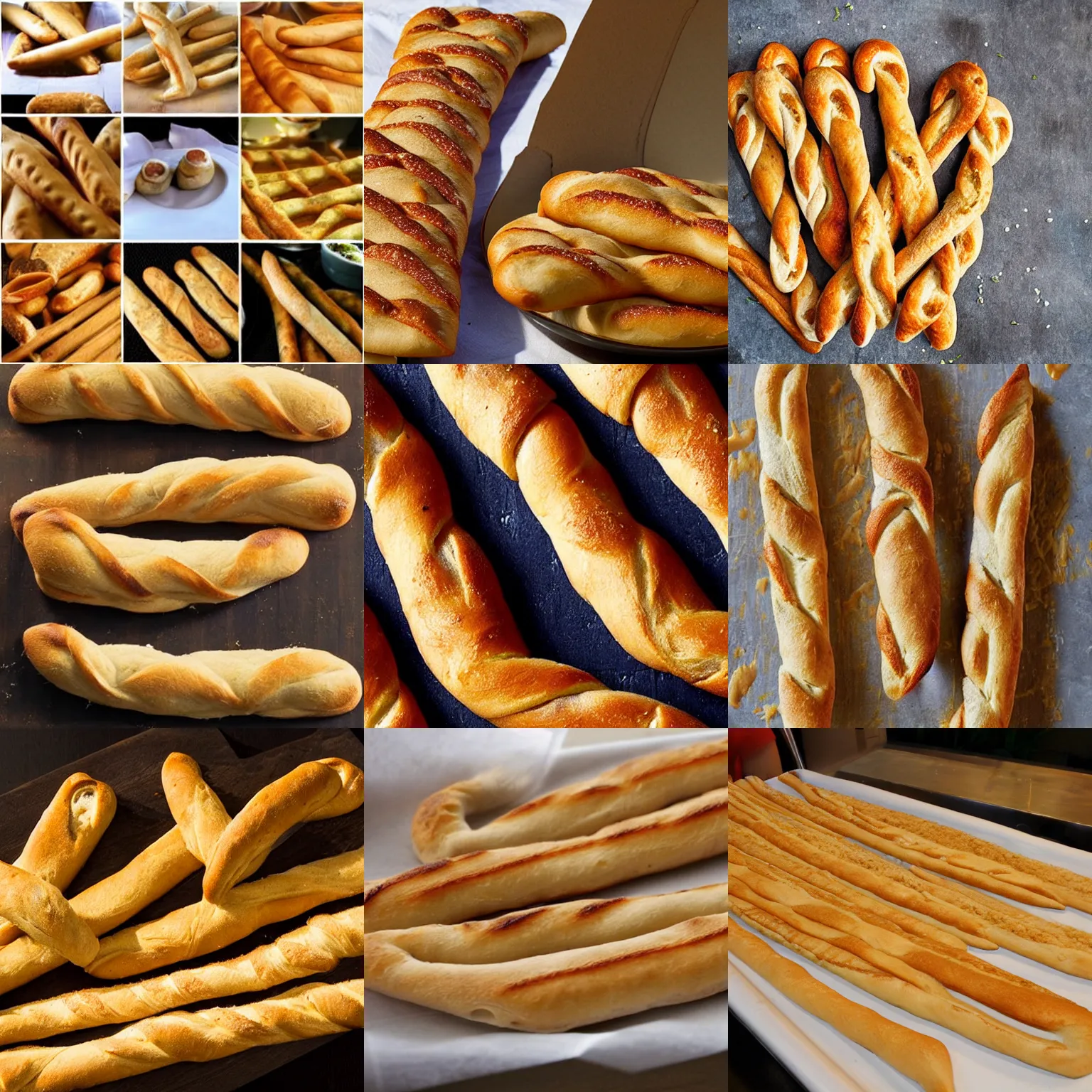 Prompt: infinite breadsticks